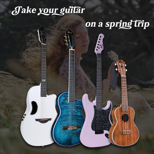 Take Your Guitar on a Spring Trip: Winzz Guitars Recommends Portable Guitars for You