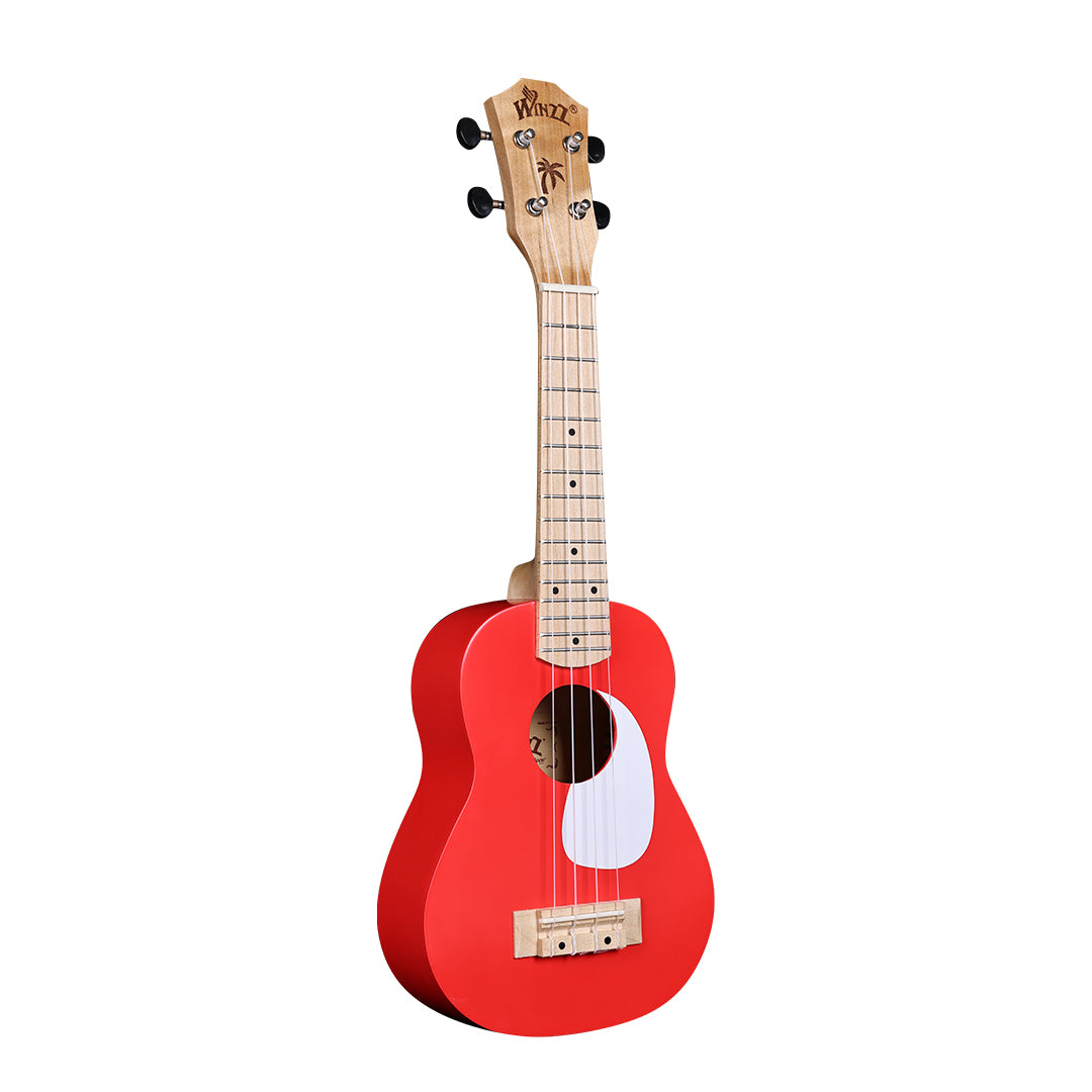 WINZZ Macaron Colors Series-AU-C00 Hawaiian Soprano Ukulele for Beginners