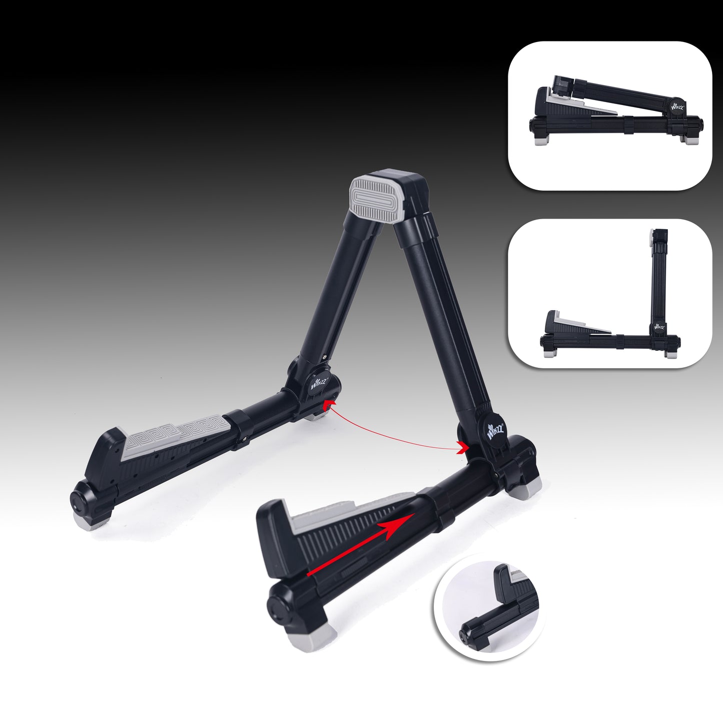 Soporte ajustable portátil profesional WINZZ para todos los instrumentos musicales