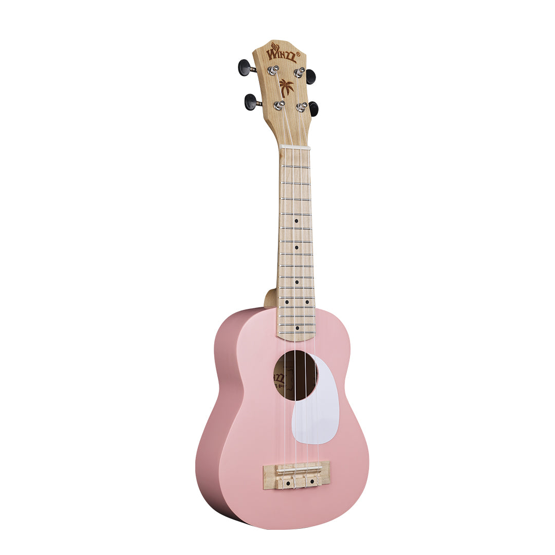 WINZZ Macaron Colors Series-AU-C00 Hawaiian Soprano Ukulele for Beginners