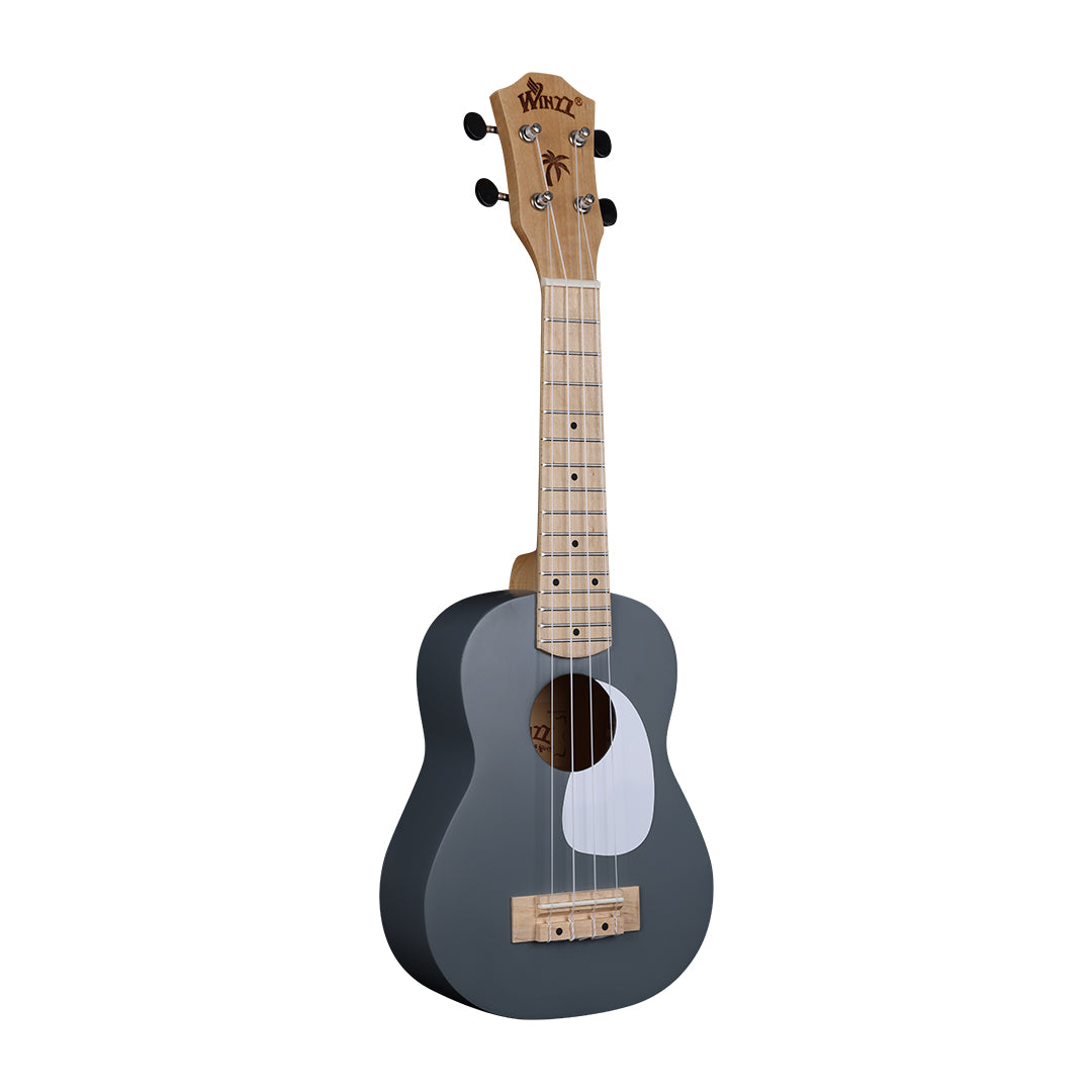 WINZZ Macaron Colors Series-AU-C00 Hawaiian Soprano Ukulele for Beginners