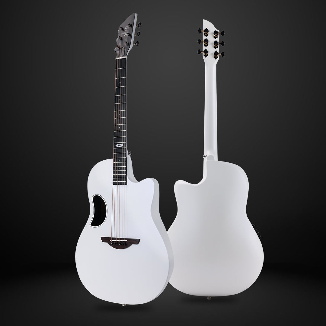 【Woodsides' Exclusive Link】WINZZ AFO300CE Electro-Acoustic Guitar - Solid Spruce Top, Carbon Fiber Back, Professional Performance Quality