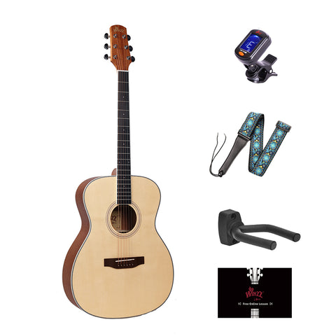 WINZZ AF17 Spruce Orchestra     Model Acoustic Guitar for Girls
