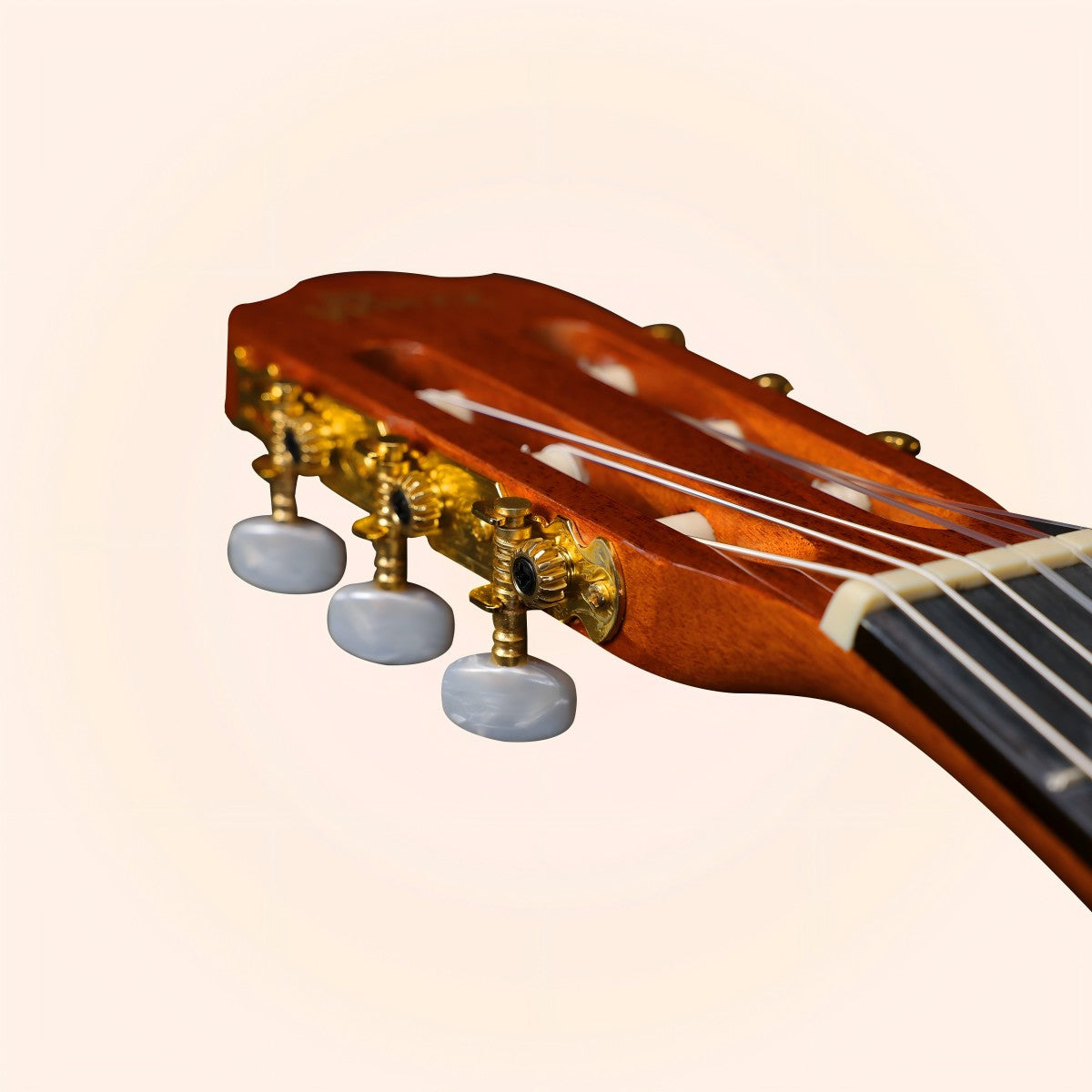 Complete WINZZ classical guitar set with footstool, capo, hanger, and strap.