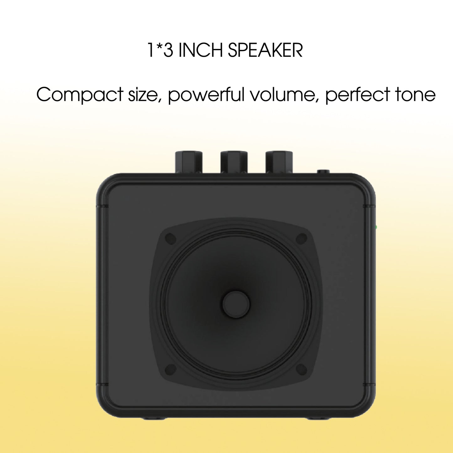 WINZZ AG-08 8W Mini Acoustic Guitar Amplifier – 3-Inch Speaker, Black Cabinet with Cloth Mesh, Portable Amp for Practice & Performance