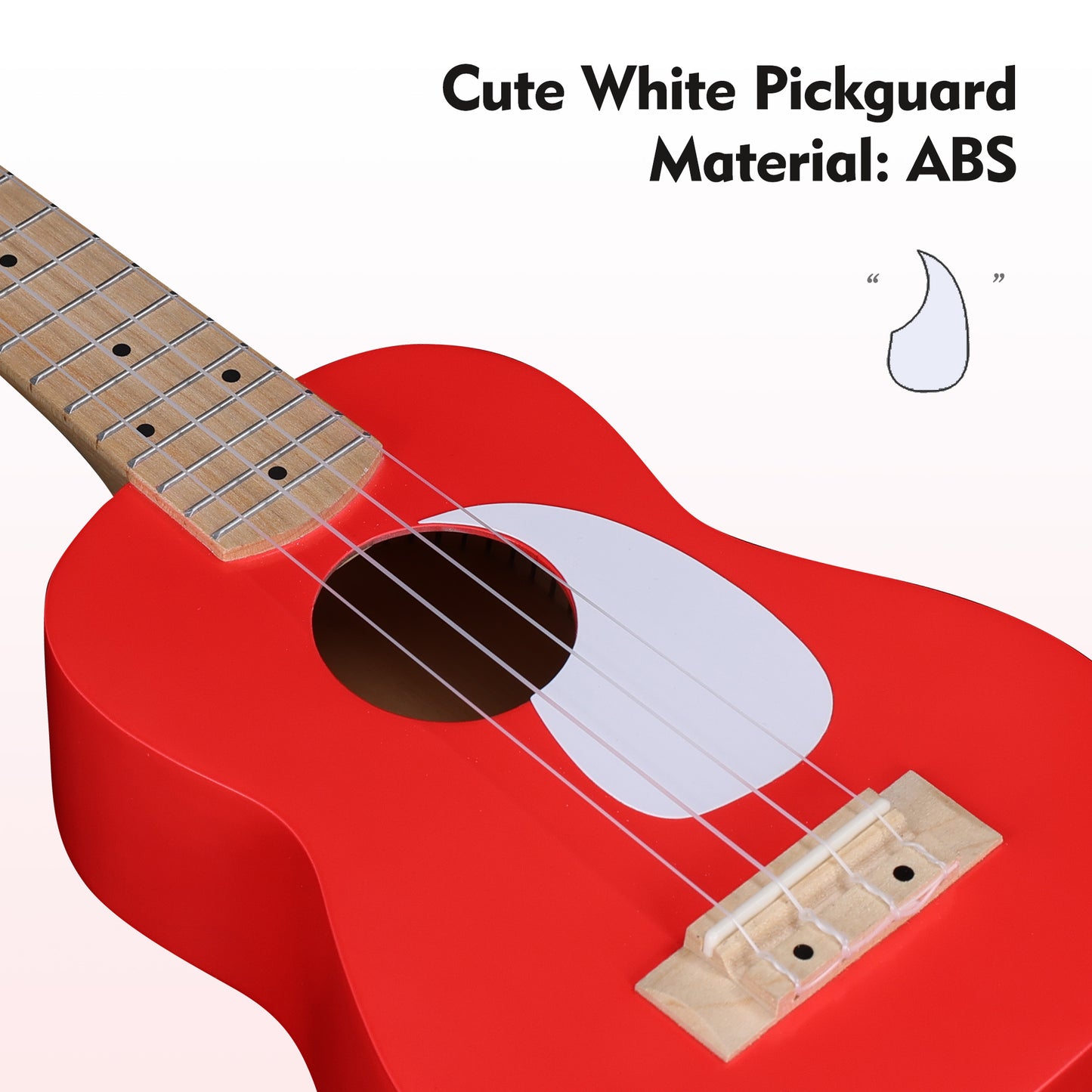 WINZZ Macaron Colors Series-AU-C00 Hawaiian Soprano Ukulele for Beginners