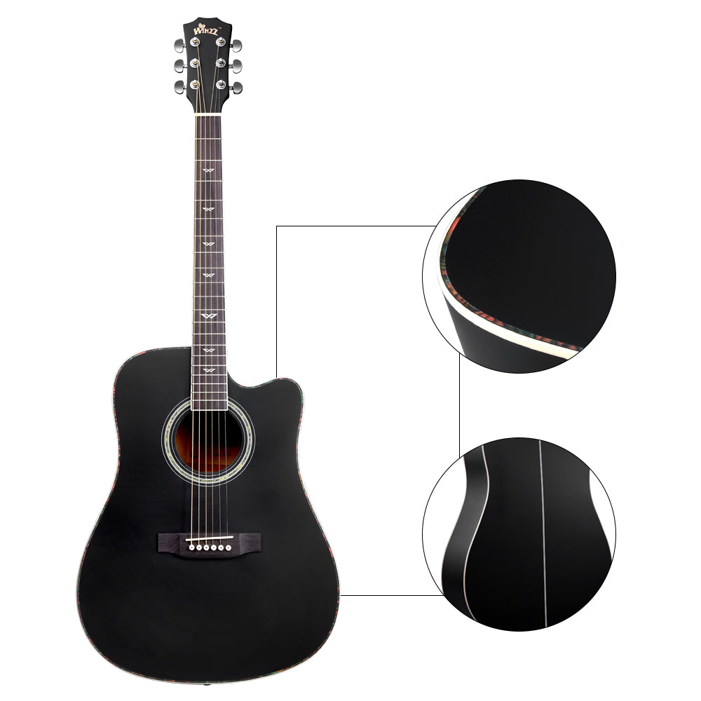 WINZZ AF168C Spruce Cutaway Acoustic Guitar for Adult Beginners