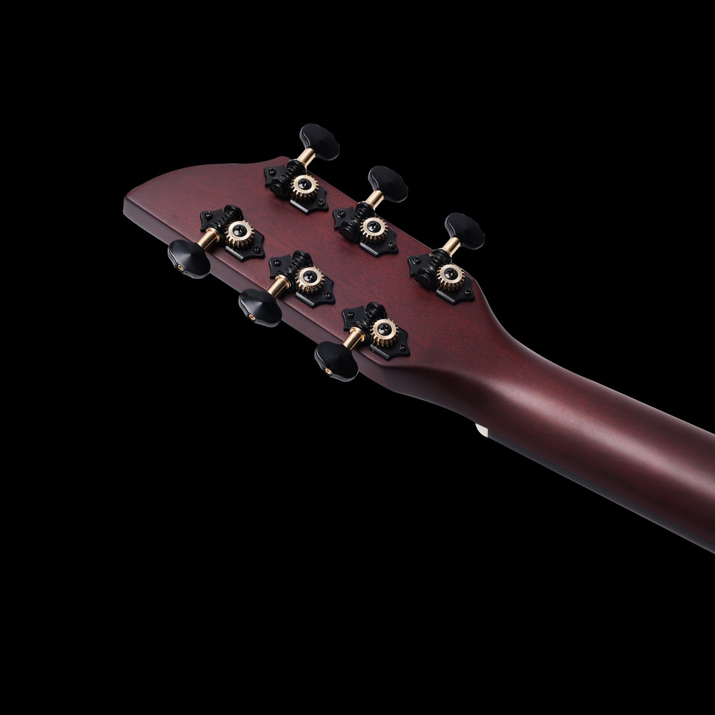 WINZZ AFO300C acoustic guitar in matte grey with a solid spruce top and carbon fiber back, offering warm tones and a modern, minimalistic look