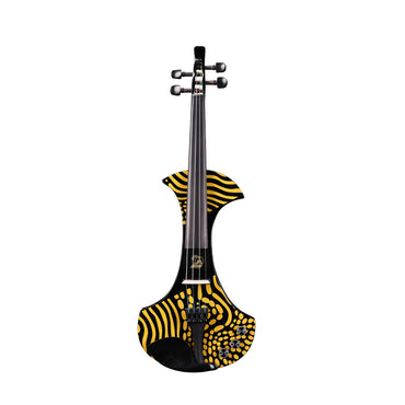Aileen 20th Anniversary Edition AV-D501 ELECTRIC VIOLIN -4/4 Electric Violin with Carbon Fiber Top, Ebony Fingerboard, Piezo Pickup, Bluetooth & OTG Recording