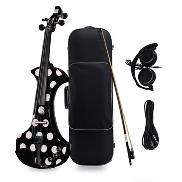 Aileen 20th Anniversary Edition AV-D501 ELECTRIC VIOLIN -4/4 Electric Violin with Carbon Fiber Tailpiece , Ebony Fingerboard, Piezo Pickup