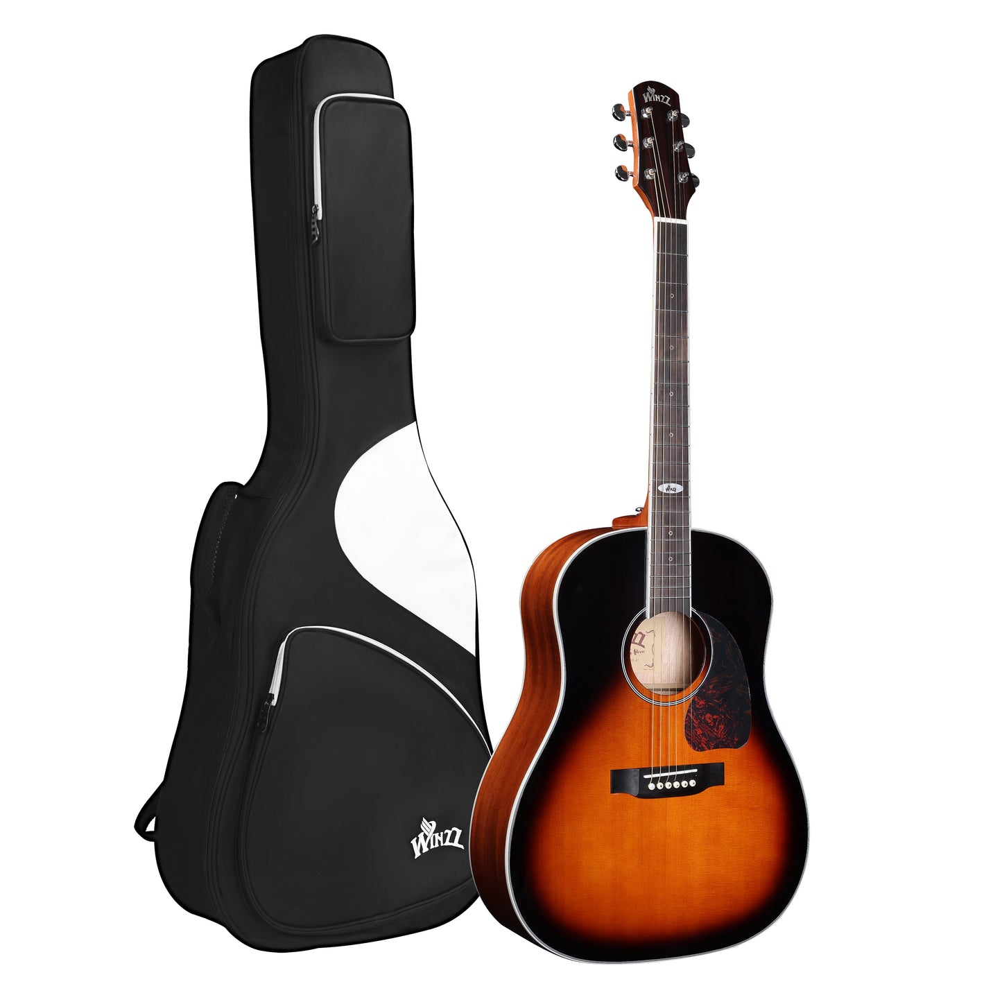 WINZZ AFM16-SD Close-Up Neck: Close-up of the three-piece reinforced neck, highlighting its strength and craftsmanship for enhanced durability.