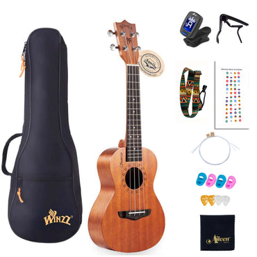 Solid Mahogany Concert Ukulele set