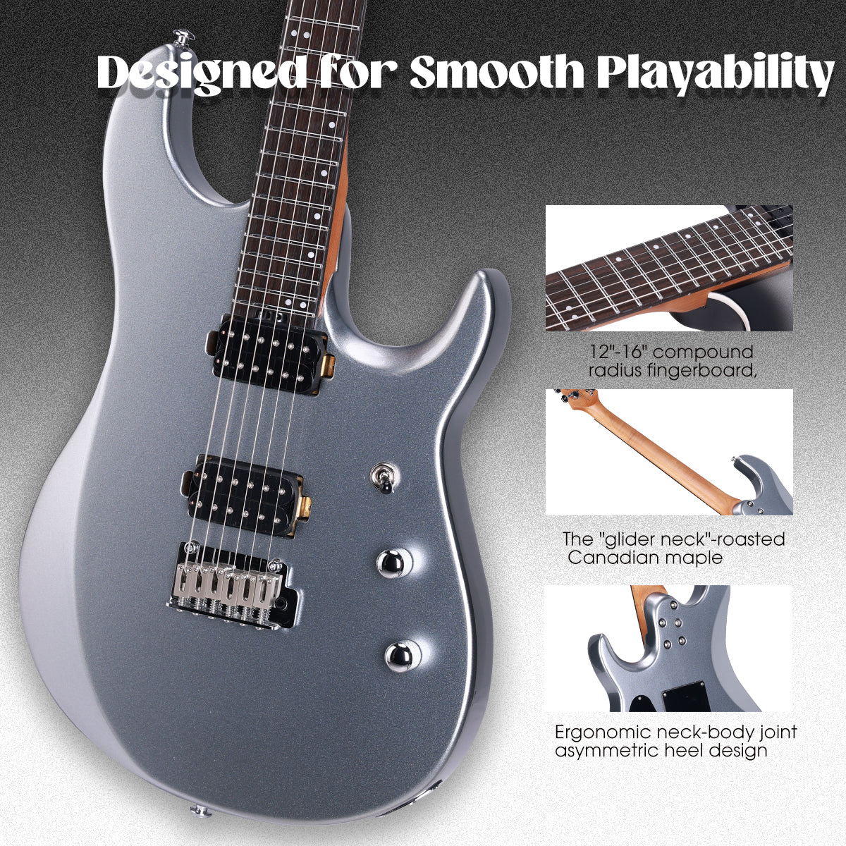 WINZZ Orbit Series WOS 100-24 Electric Guitar