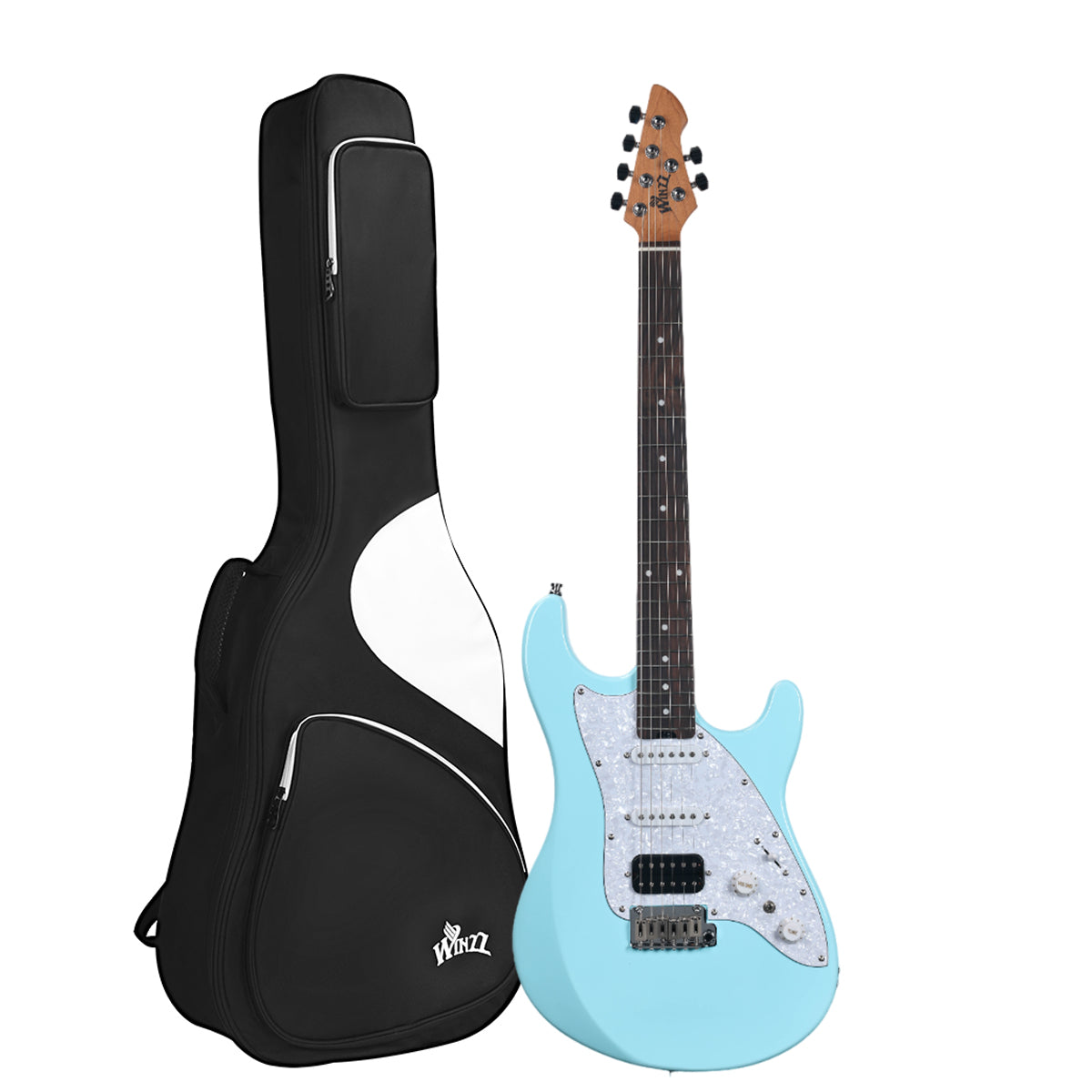 WINZZ Gravity Series-WGS100 Solid Alder Body ST electric guitar With Roasted Maple Neck, HSS Pickups, Rosewood Fingerboard, D'Addario EXL120 Strings, Mini Double Locking Tremolo