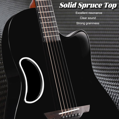 WINZZ AFO300C Solid Spruce Top With Carbon Fiber Acoustic Guitar - winzzguitars