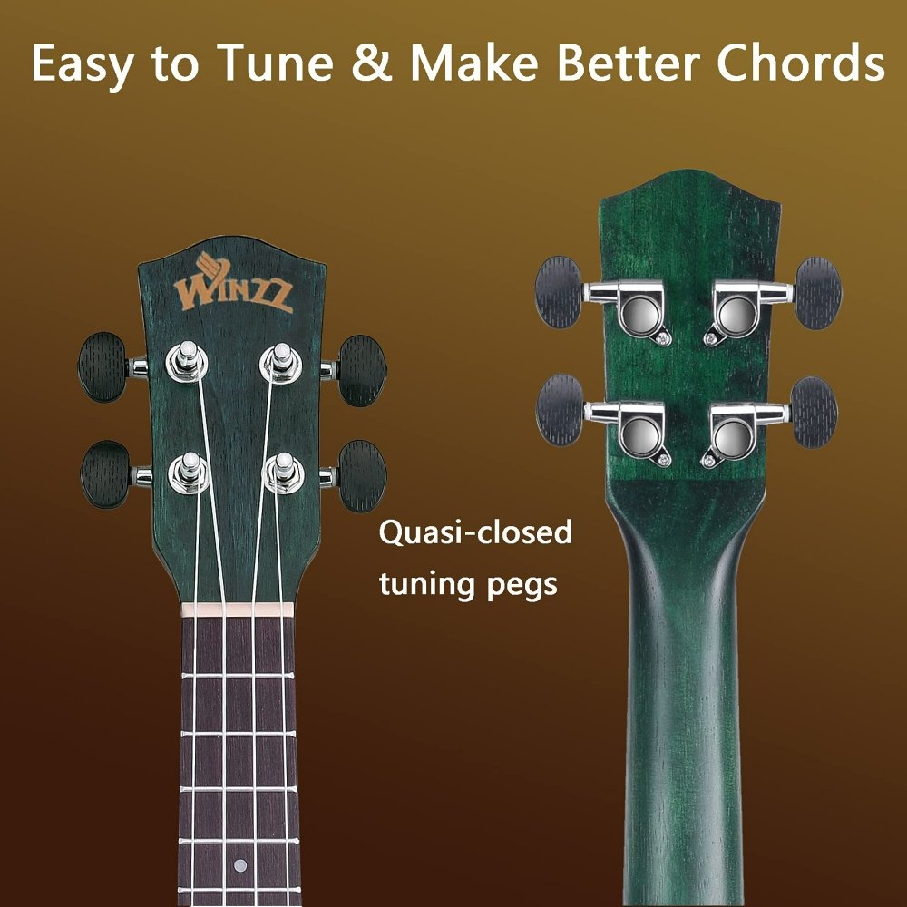 WINZZ HAND RUBBED Series-AU-H01A Vintage Hawaiian Beginner Ukulele - winzzguitars
