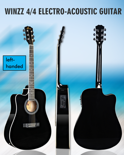 WINZZ AF168CE 41-inch Electro-Acoustic Guitar ,Sunburst Glossy