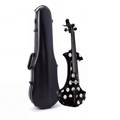 Aileen AV-D501 Electric Violin 4/4 – 20th Anniversary Edition with Piezo Pickup &Macaron Series Violin Hard Case Set