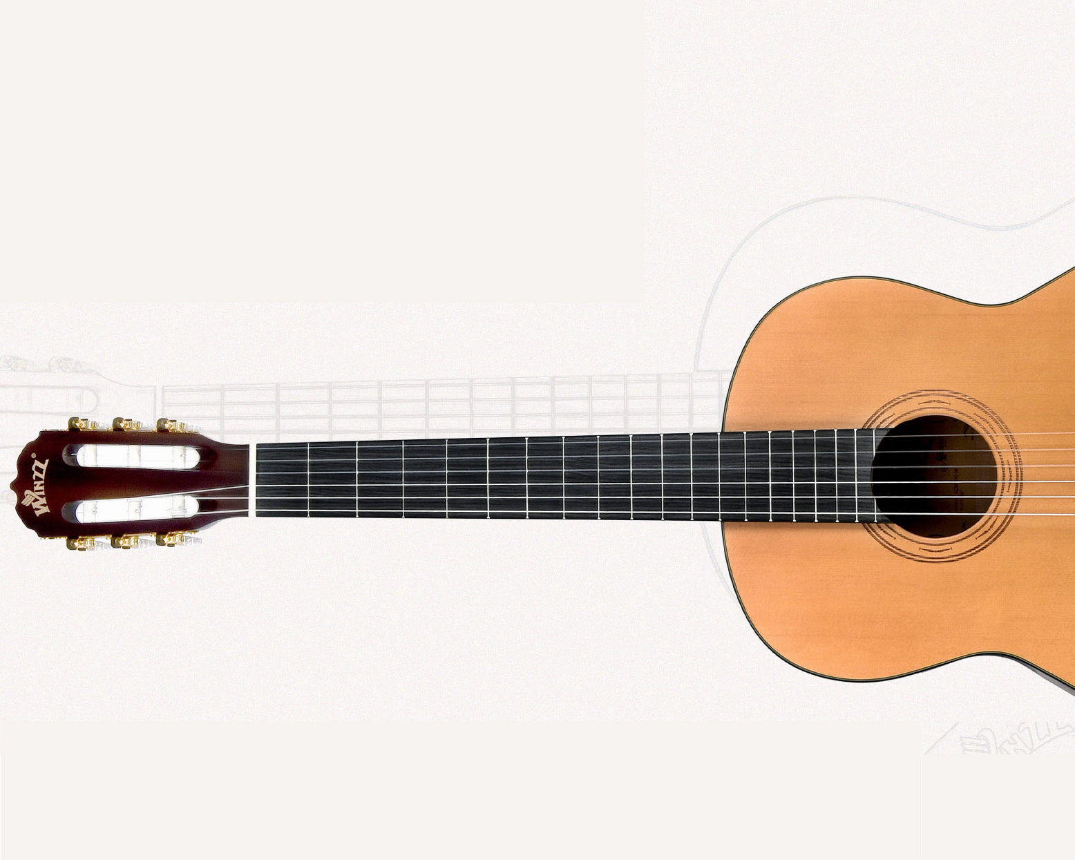 Alvarez MD70 Herringbone Dreadnought Acoustic Guitar Natural