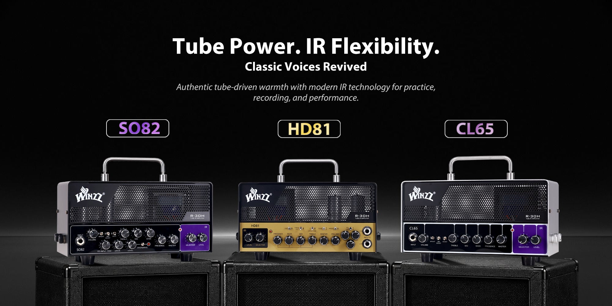 Tube Power. IR Flexibility. Classic Voices RevivedAuthentic tube-driven warmth with modern IR technology for practice, recording, and performance.