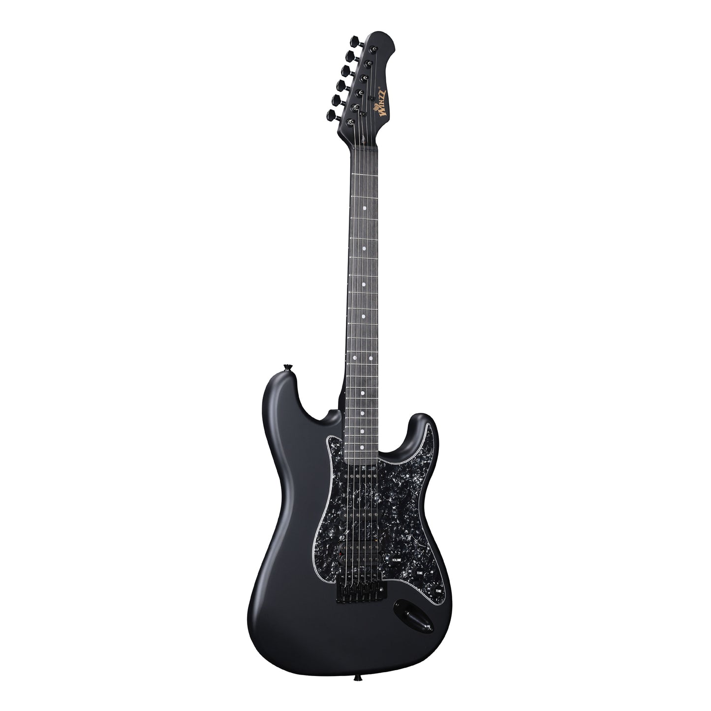 WINZZ Solid Poplar Wood Electric Guitar With Black Pickguard - 39-Inch Beginner-Friendly Design, Perfect for Practice and Performance