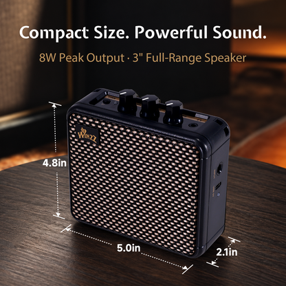 Compact Size. Powerful Sound.

8W Peak Output · 3" Full-Range Speaker