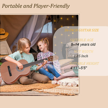 WINZZ AC70H 36-Inch Ceder General Grade  Classical Guitar