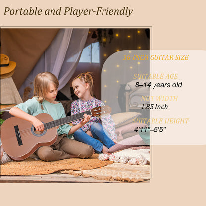 WINZZ AC70H 36-Inch Ceder General Grade  Classical Guitar