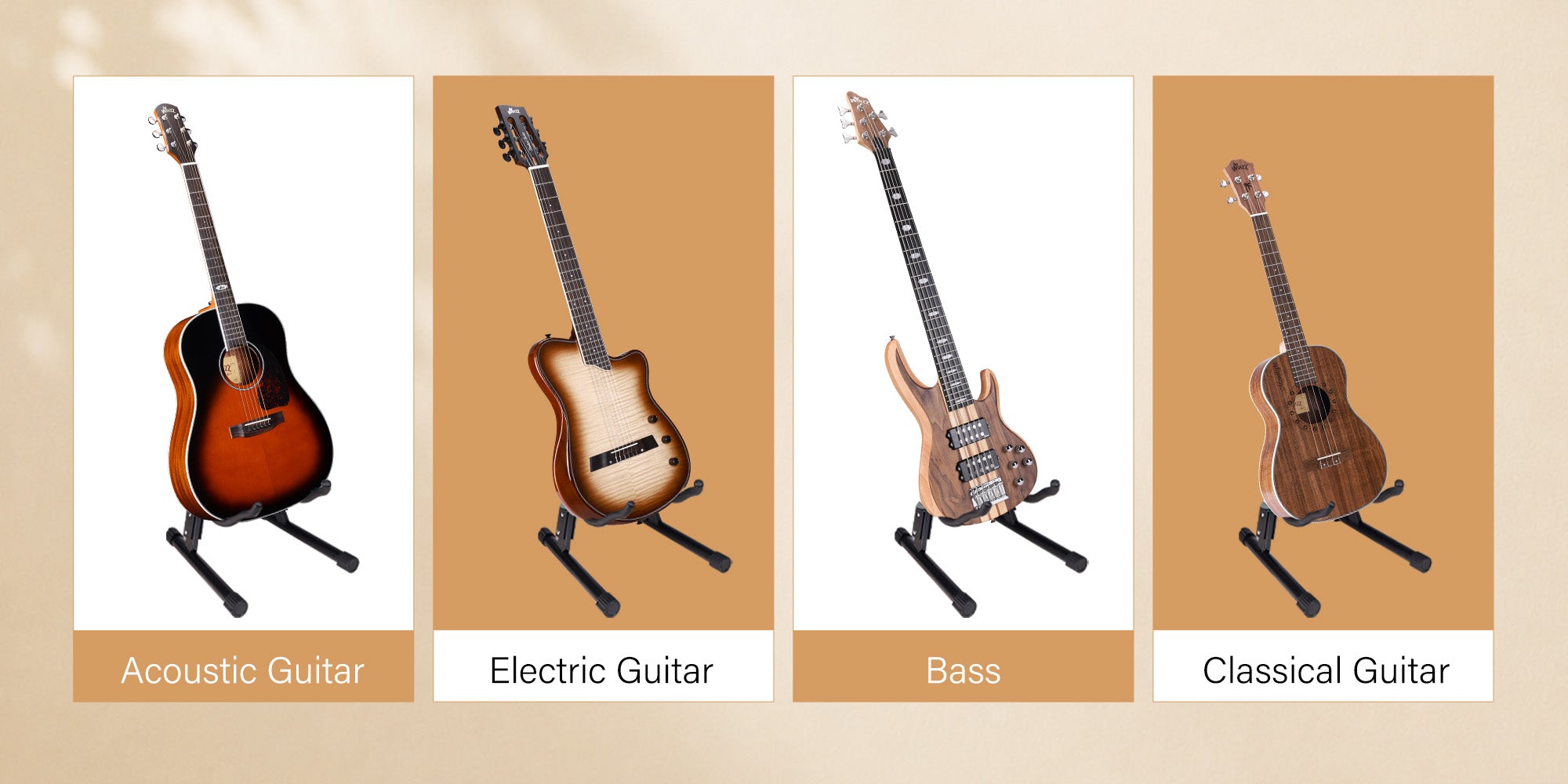 Your Guitar Deserves a Safe PlaceStable enough to stand strong. Soft enough to protect every finish. Stable & SecureA sturdy base keeps your instrument steady.Soft & ProtectivePremium padding helps prevent scratches and damage.