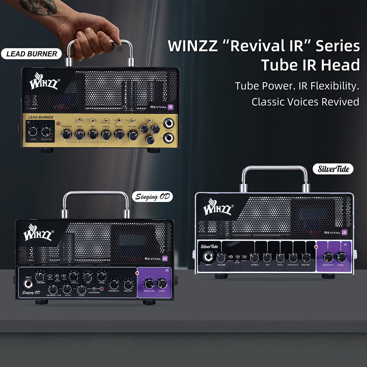 WINZZ Revival IR Series Musical Instruments Accessories TUBE IR Amplifier for Electric Guitar