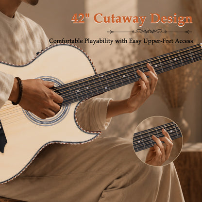 WINZZ 10-String Mexican Style Acoustic Guitar – Traditional Design, Full-Bodied Tone & Unique Character