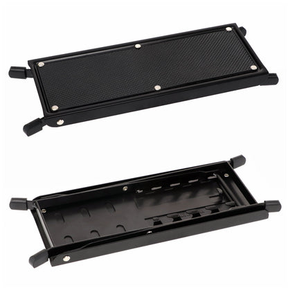 WINZZ Guitar Footrest with Anti-Slip Rubber Pad, Foldable Metal Guitar Footstool for Classical Guitar