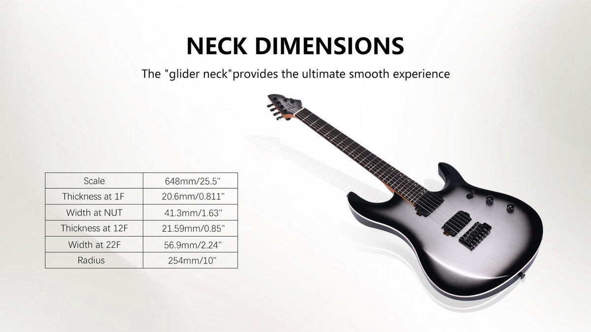 Smarter String Tension & Ultimate Tuning StabilityDesigned with a 10° headstock tilt and an iconic 4+2 tuner layout. The 10-degree angle provides the perfect break angle across the nut, eliminating the need for tone-sucking string trees. Combined with 4+2 locking tuners, it aligns string pull straighter, reduces friction, and keeps your guitar in tune even through heavy bending and tremolo use.