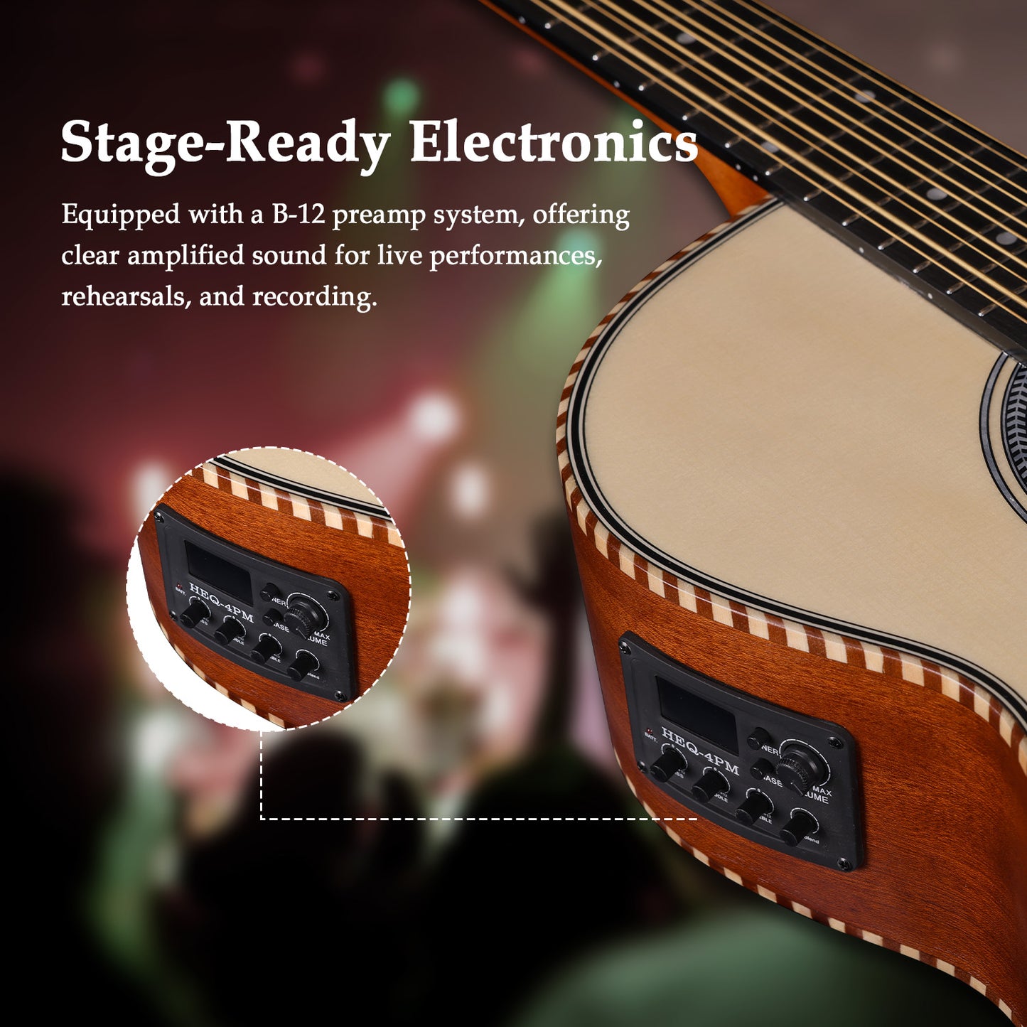 WINZZ 10-String Mexican Style Acoustic Guitar – Traditional Design, Full-Bodied Tone & Unique Character