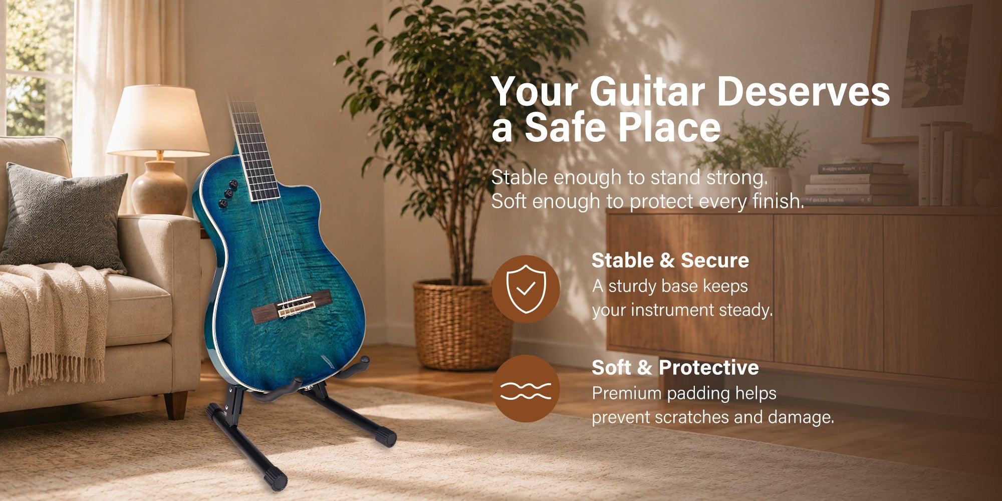 Save Floor SpaceTurn Your Wall Into a Guitar Display