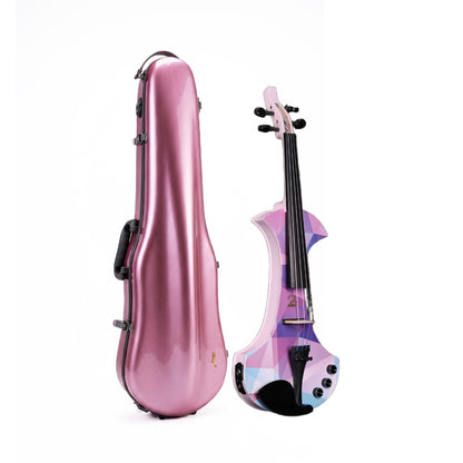 Aileen AV-D501 Electric Violin 4/4 – 20th Anniversary Edition with Piezo Pickup &Macaron Series Violin Hard Case Set
