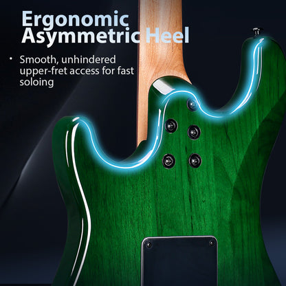 WINZZ WGS150 North American alder Body/African Mahogany Body With Roasted Maple Neck Electric Guitar