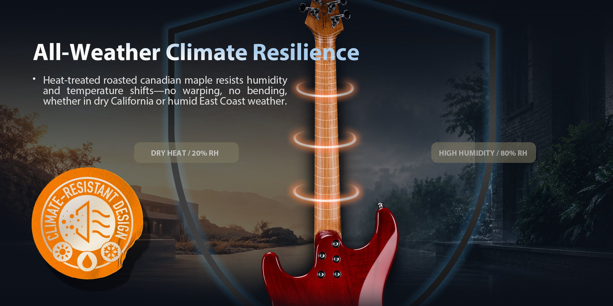 All-Weather Climate ResilienceHeat-treated roasted canadian maple resists humidity and temperature shifts—no warping, no bending, whether in dry California or humid East Coast weather.