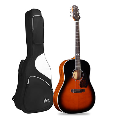 WINZZ Solid Sitka Spruce Slope Shoulder  Dreadnought Acoustic Guitar - Full-Size, Rich Tone, Ideal for Performers and Enthusiasts Dreadnought Acoustic Guitar - Full-Size, Rich Tone, Ideal for Performers and Enthusiasts