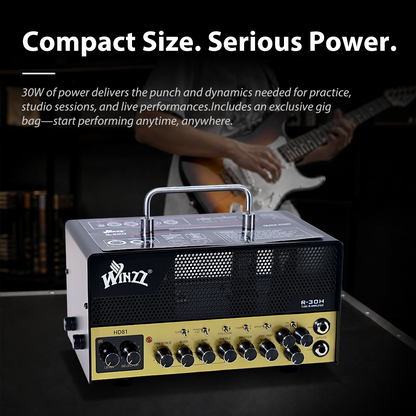 WINZZ R-30H TUBE IR Amplifier Head for Electric Guitar，Musical Instruments Accessories