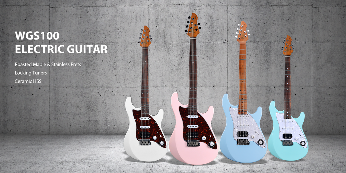 WGS100ELECTRIC GUITARRoasted Maple & Stainless FretsLocking TunersCeramic HSS