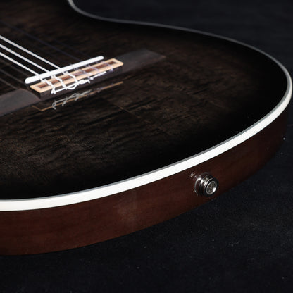 WINZZ WCG170CE 39-Inch Thin Body Classical-Electric Guitar - Nylon Strings, Built-in Preamp, Wide fingerboard,Perfect for Stage and Practice