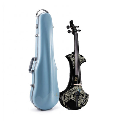 Aileen AV-D501 Electric Violin 4/4 – 20th Anniversary Edition with Piezo Pickup &Macaron Series Violin Hard Case Set