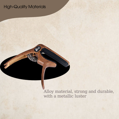 WINZZ Zinc Alloy Guitar Capo - Professional 2-in-1 Trigger Capo for Acoustic and Electric Guitars, Durable Metal Construction