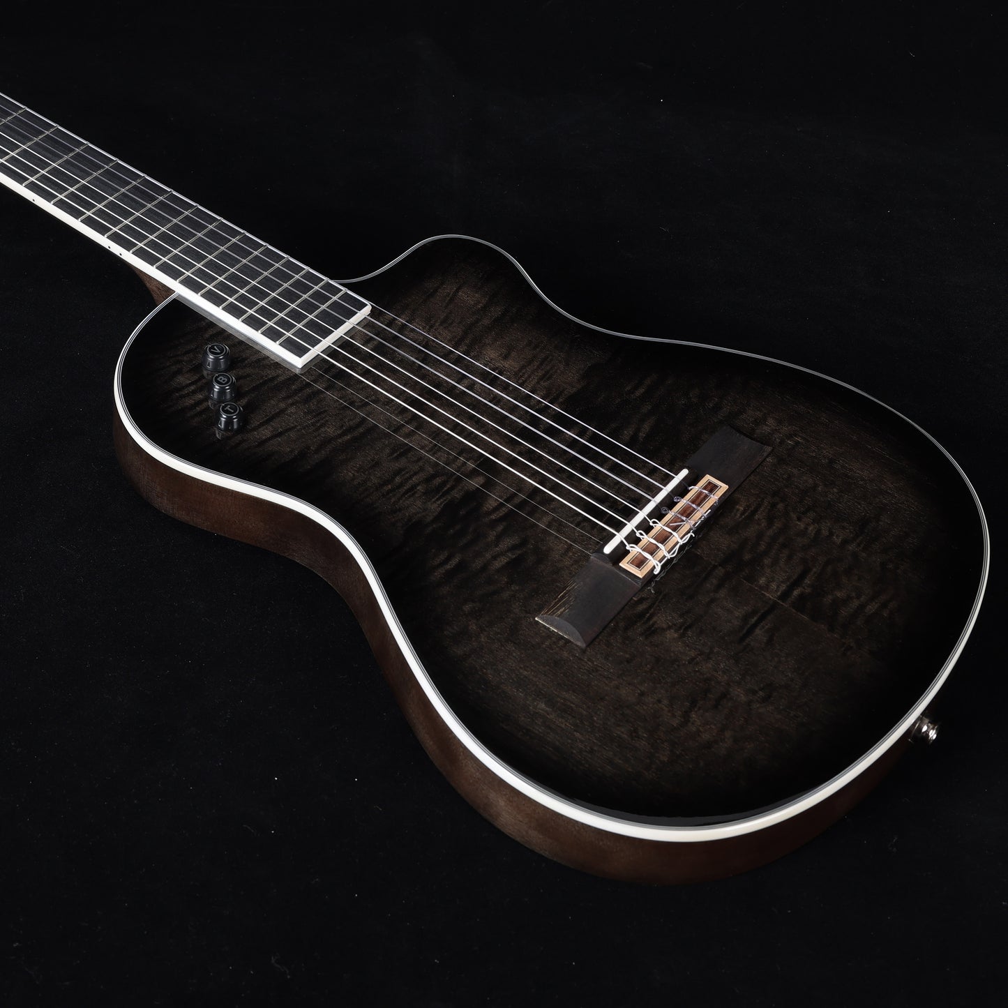 WINZZ WCG170CE 39-Inch Thin Body Classical-Electric Guitar - Nylon Strings, Built-in Preamp, Wide fingerboard,Perfect for Stage and Practice