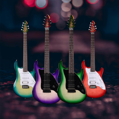 WINZZ Gravity PRO Series -WGS150 Solid Alder Body ST electric guitar With Roasted Maple Neck, HSS Pickups, Rosewood Fingerboard, D'Addario EXL120 Strings, Mini Double Locking Tremolo