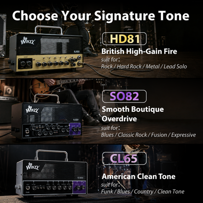 WINZZ R-30H TUBE IR Amplifier Head for Electric Guitar，Musical Instruments Accessories