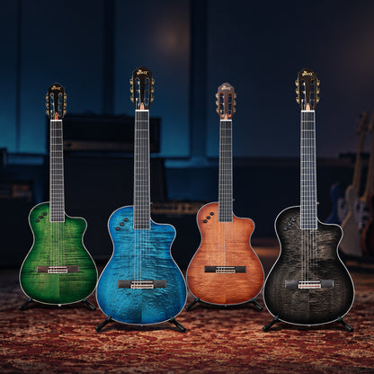WINZZ WCG170CE 39-Inch Thin Body Nylon Strings  Classical-Electric Guitar With Built-in Preamp