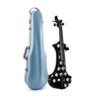 Aileen AV-D501 Electric Violin 4/4 – 20th Anniversary Edition with Piezo Pickup &Macaron Series Violin Hard Case Set