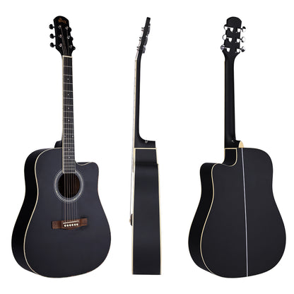 WINZZ AF168C Spruce Cutaway Acoustic Guitar for Adult Beginners